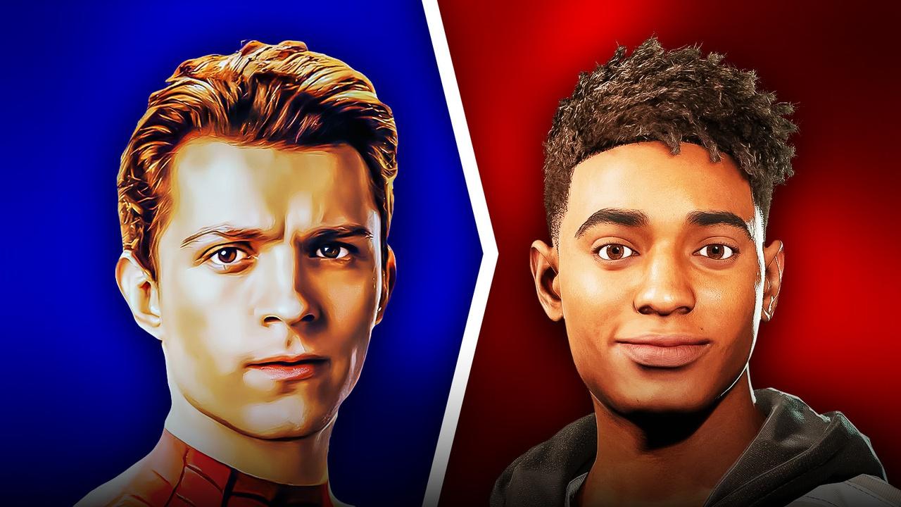 Tom Holland as Spider-Man, Nadji Jeter as Miles Morales