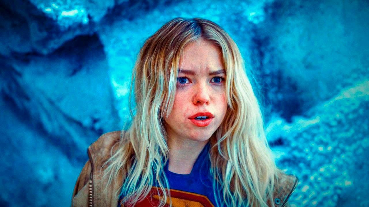 Supergirl, played by Milly Alcock