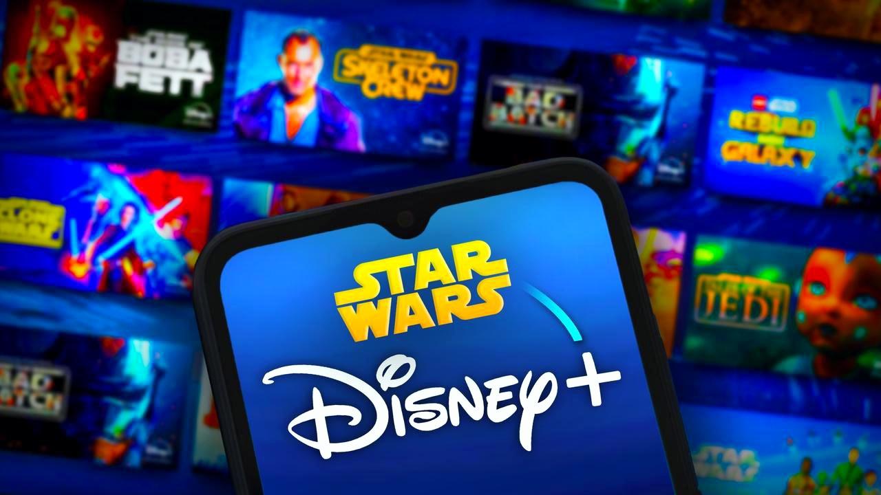 Disney Plus and Star Wars homepage