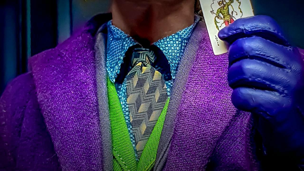 Close up of Joker's costume