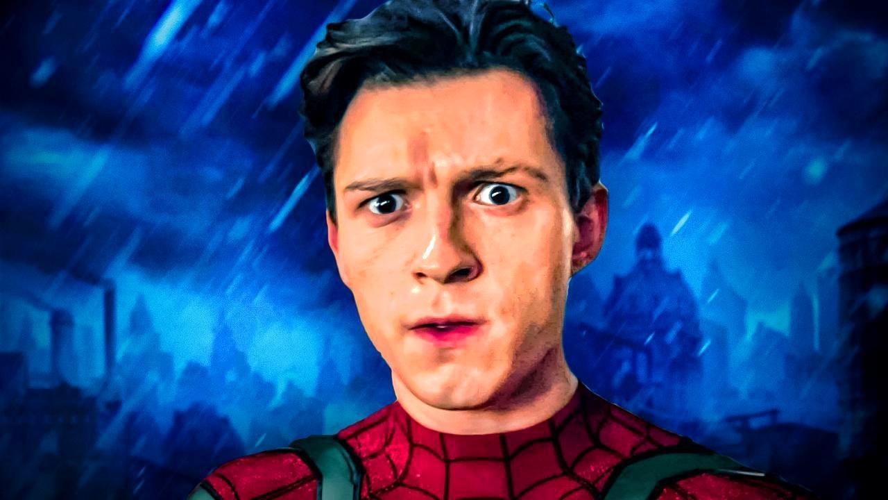 Tom Holland Spider-Man face