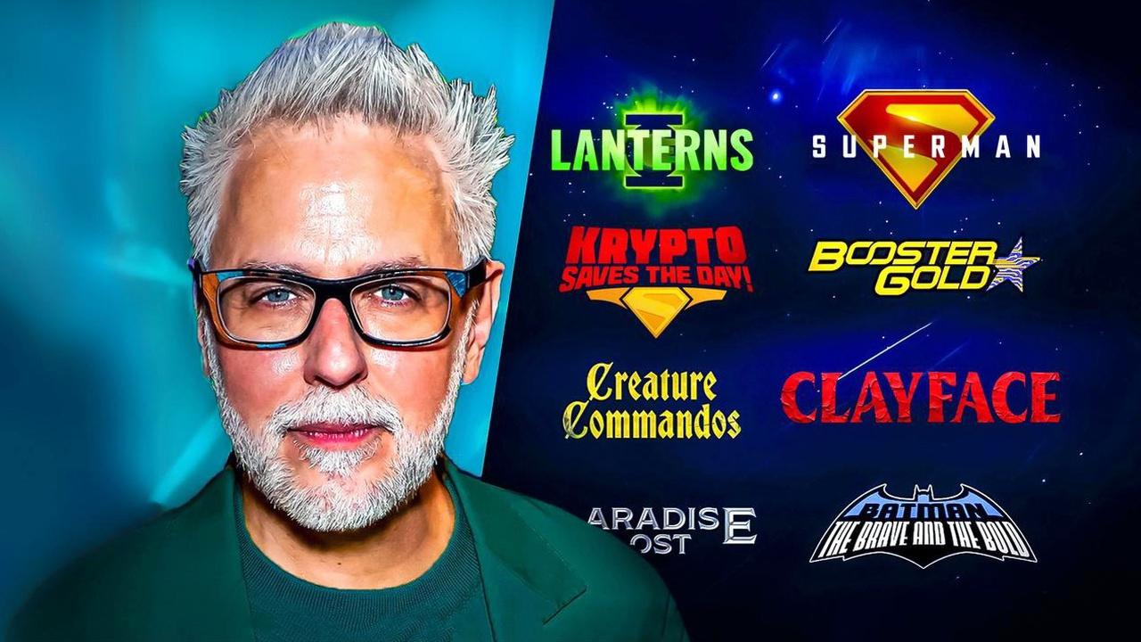 James Gunn, DCU movie and tv project logos
