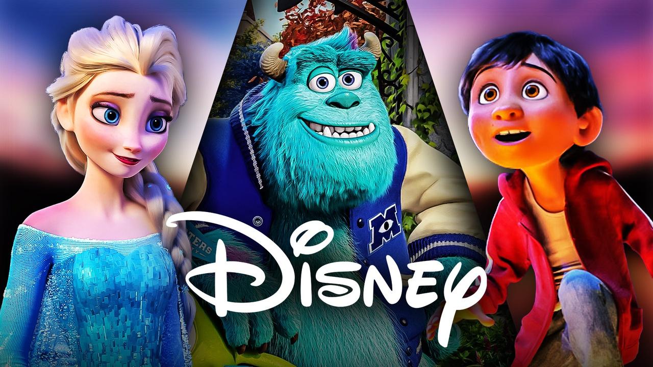 Disney movie characters Frozen's Elsa, Monsters Inc Sully, Coco Miguel