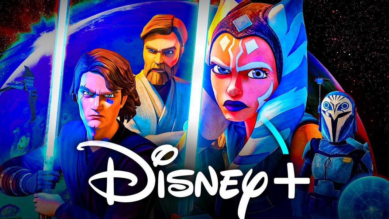 Star Wars The Clone Wars wallpaper, Disney Plus logo