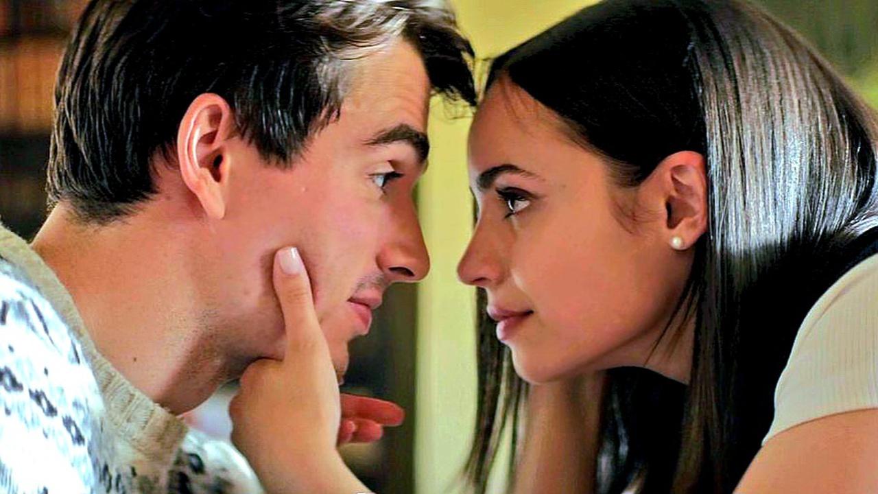 My Oxford Year movie Jamie and Anna looking at each other