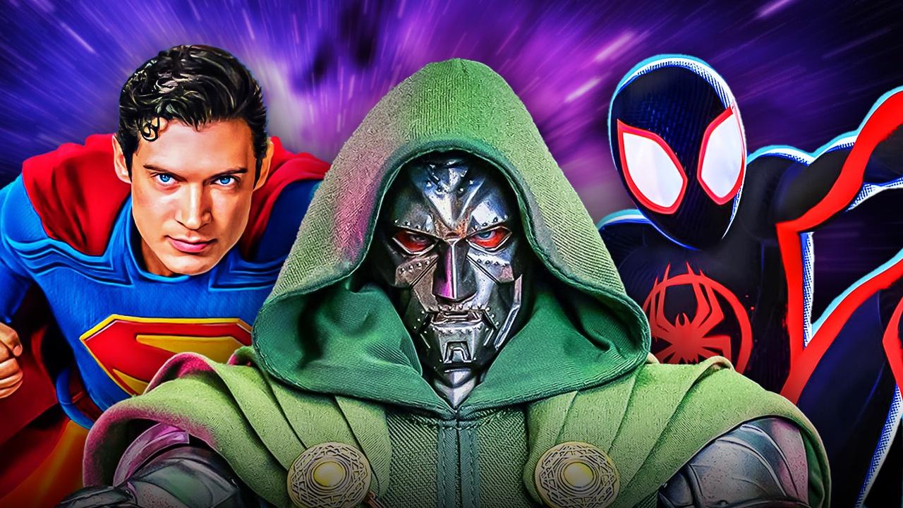 Superman, Doctor Doom, Spider-Man Miles Morales