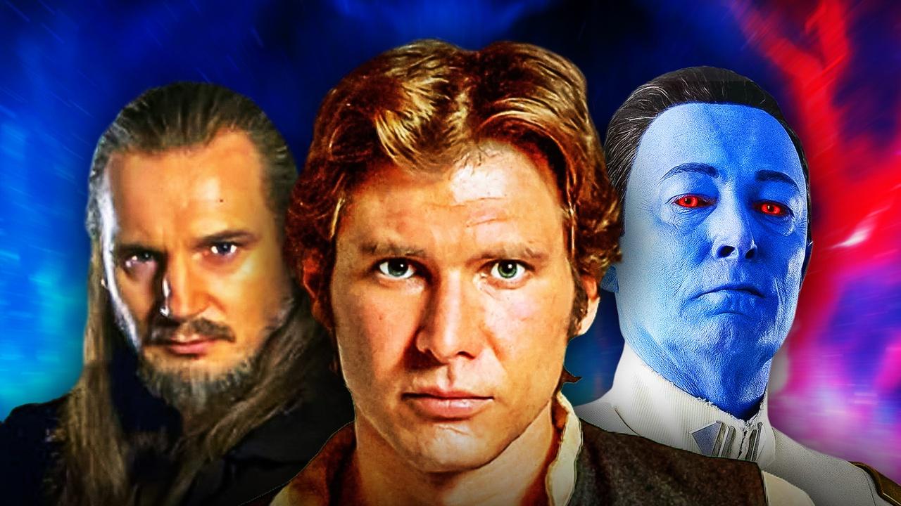 Star Wars Qui Gon Jinn, Han Solo, Thrawn