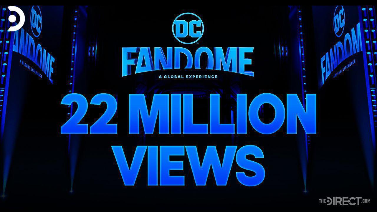 DC FanDome logo with 22 million views under it