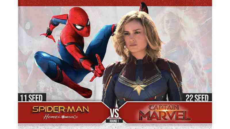 MCU MADNESS ROUND 1: #11 Spider-Man: Homecoming vs. #22 Captain Marvel