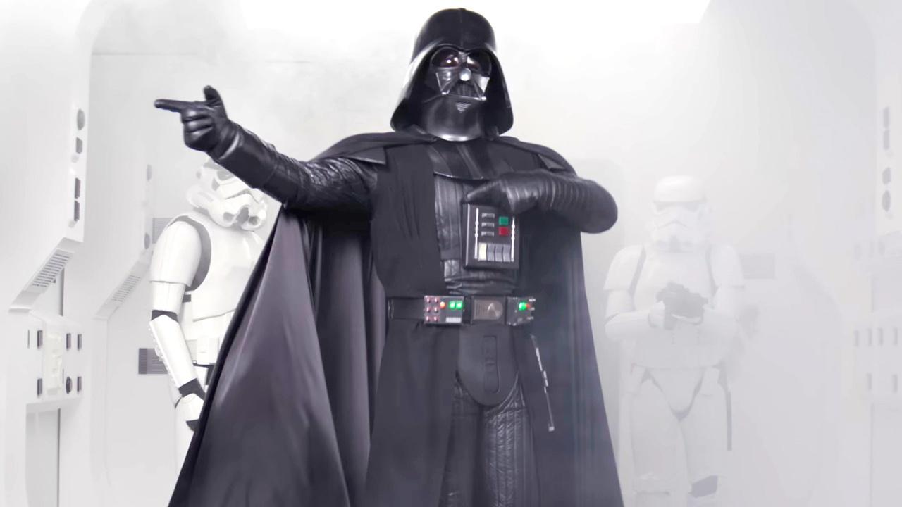 Darth Vader in The Hillywood Show Star Wars parody.