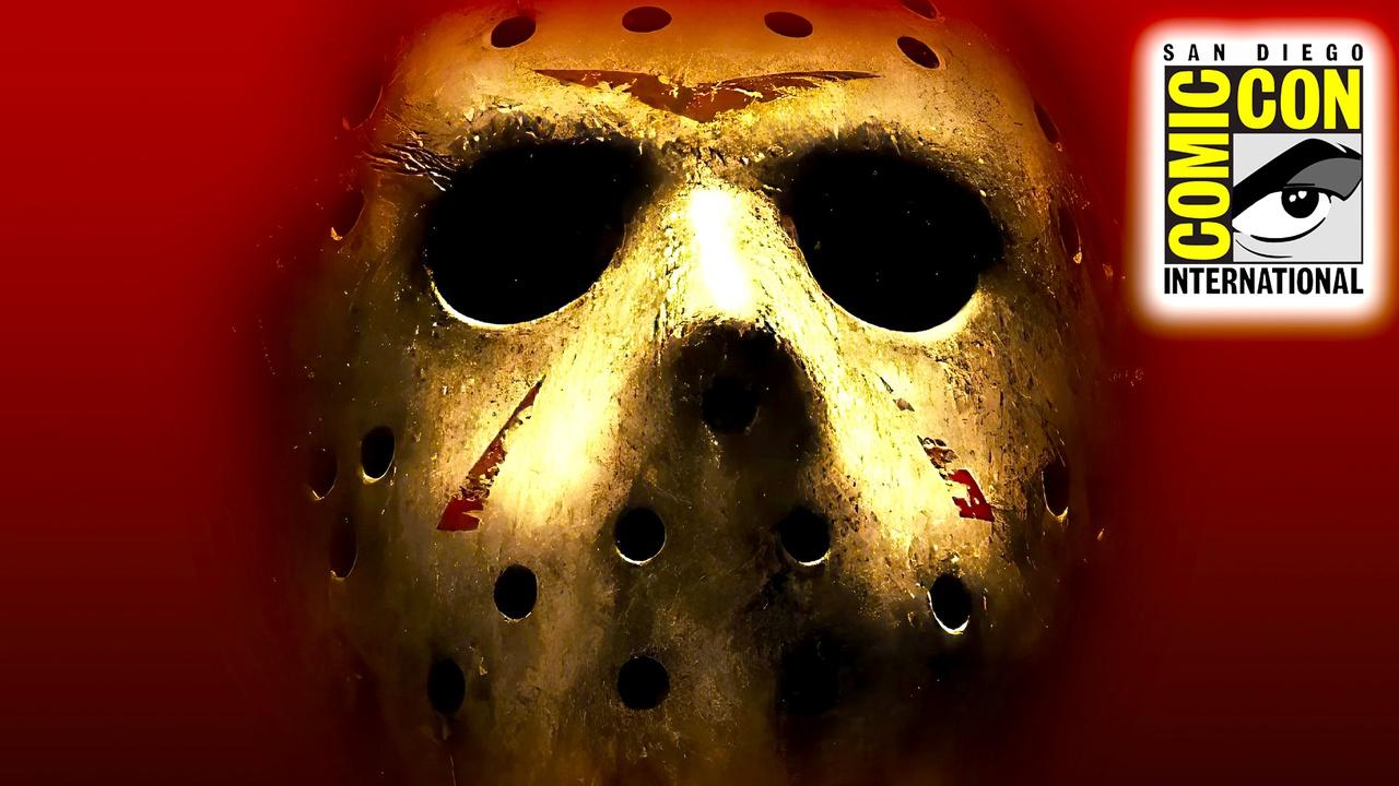 Jason mask, San Diego Comic-Con logo