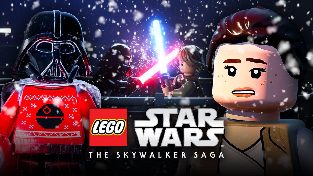 LEGO Star Wars logo, Rey, Darth Vader