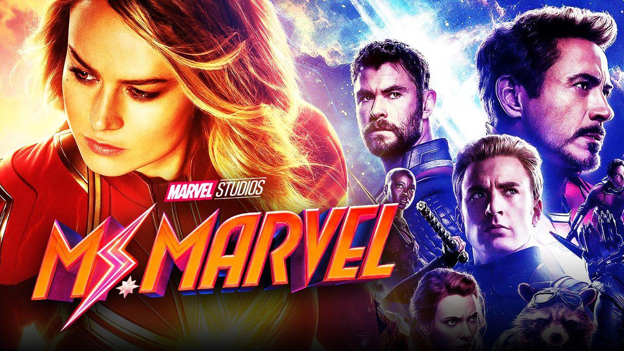 Captain Marvel, Ms Marvel logo, Avengers Endgame poster