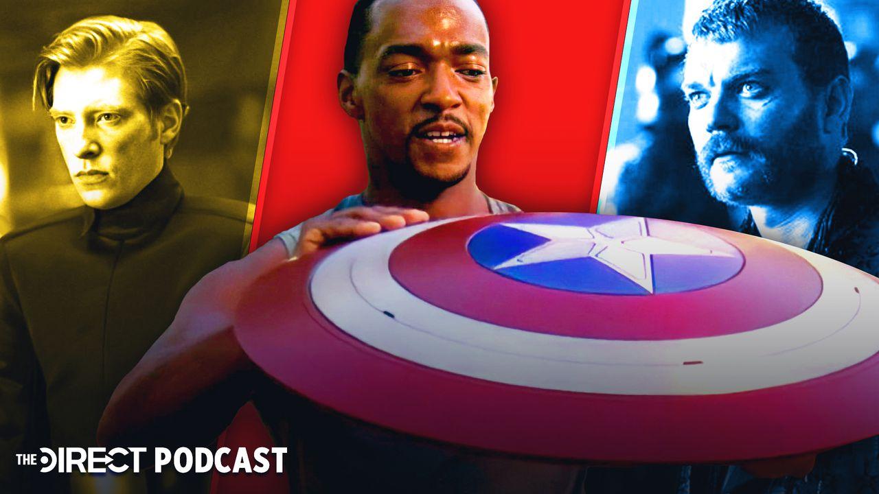 Sam Wilson as Falcon with shield, General Hux, Aquaman, Euron Greyjoy