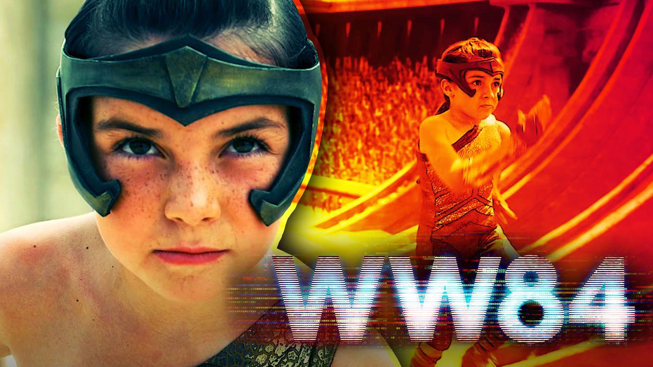 Lilly Aspell as Diana Prince, Wonder Woman 1984 logo