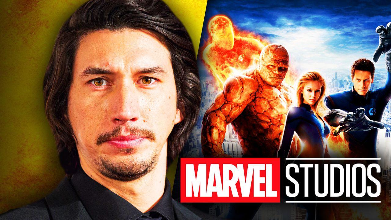 Adam Driver, Fantastic Four, Marvel Studios logo