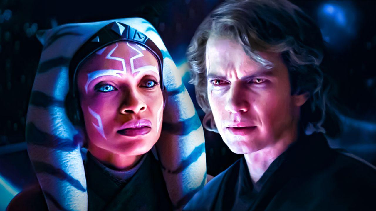 Hayden Christensen's Anakin and Rosario Dawson's Ahsoka Tano