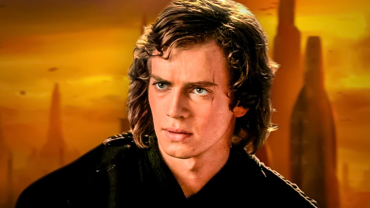 Anakin Skywalker, played by Hayden Christensen, in Star Wars
