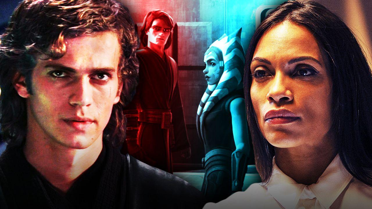 Anakin Skywalker, Anakin and Ahsoka in Star Wars: The Clone Wars, Rosario Dawson