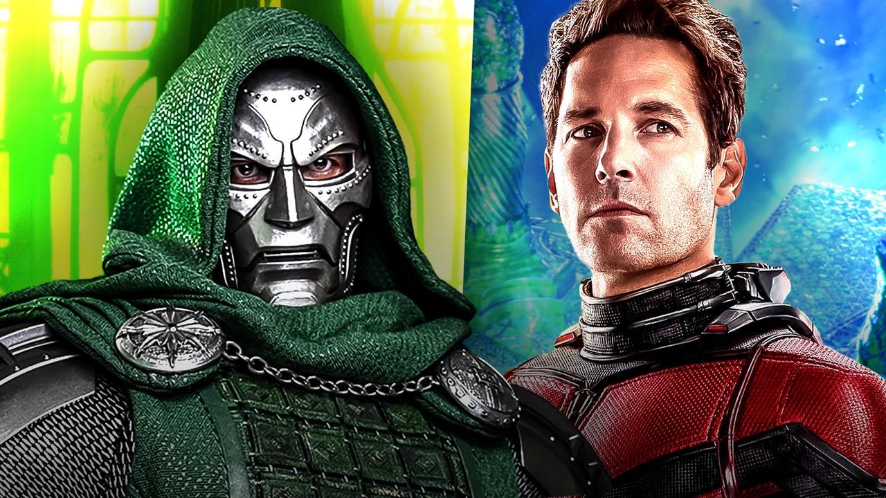 Robert Downey Jr.'s Victor von Doom and Paul Rudd's Ant-Man.