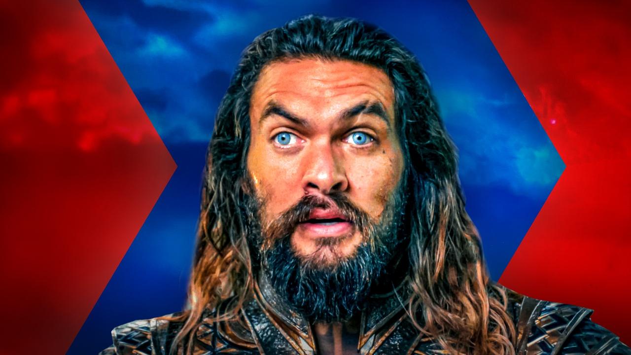 Aquaman, played by Jason Momoa