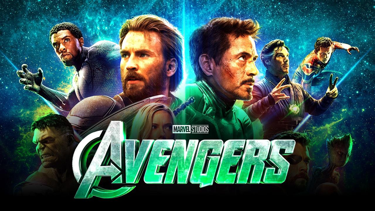 Avengers: Infinity War poster, Chadwick Boseman, Chris Evans, Robert Downey Jr., Avengers logo