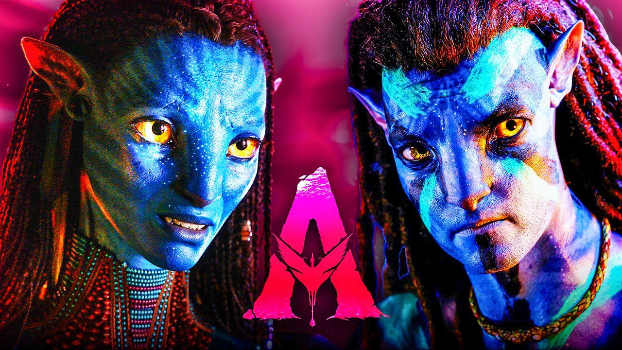 Neytiri, Avatar logo, Jake Sully from Avatar: The Way of Water