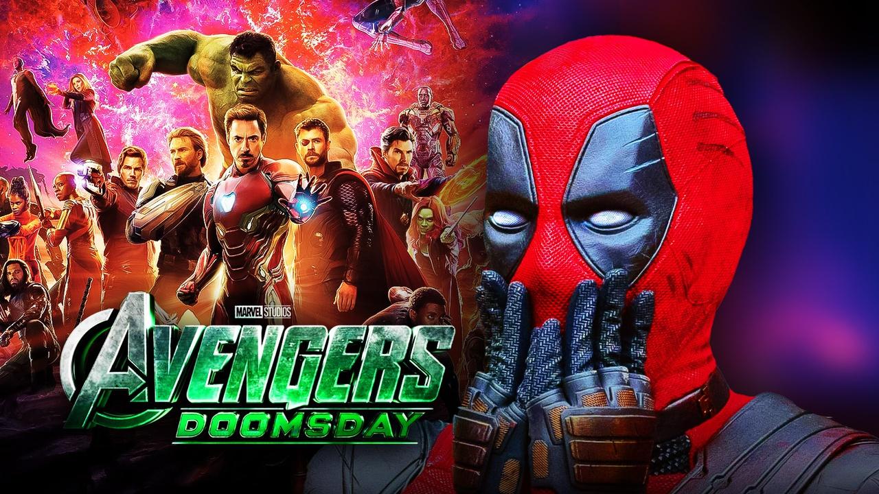 Deadpool, Avengers Doomsday logo and characters