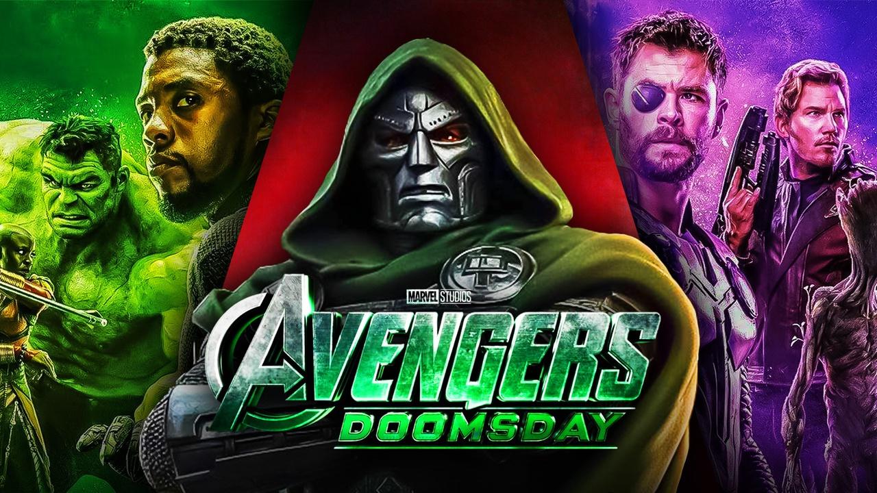 Avengers: Doomsday Logo, Doctor Doom, Black Panther, Thor