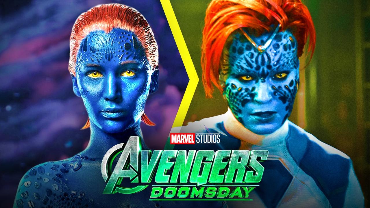 Mystique in X-Men Days of Future Past, Mystique in Avengers: Doomsday, Avengers Doomsday logo