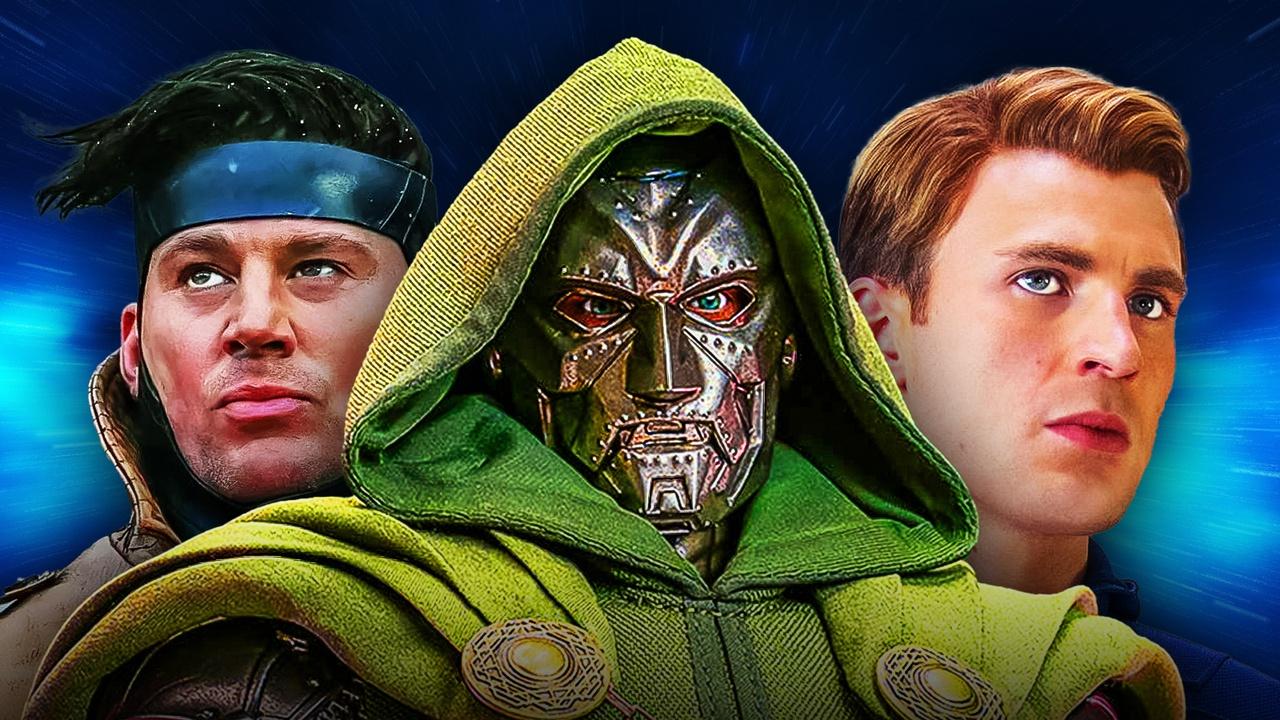 Live-action Gambit, Doctor Doom, and Steve Rogers.