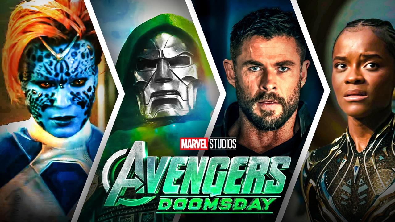 Avengers Doomsday Mystqiue, Doctor Doom, Thor, Black Panther