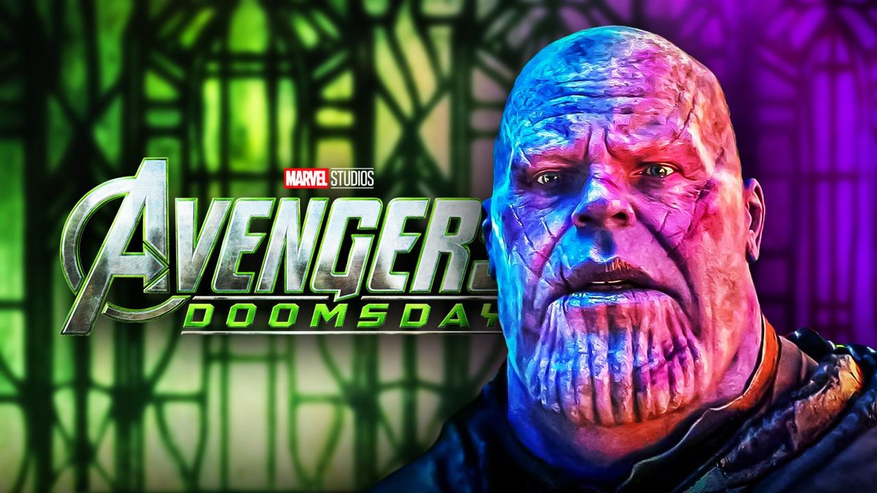 Avengers: Doomsday logo, Thanos.