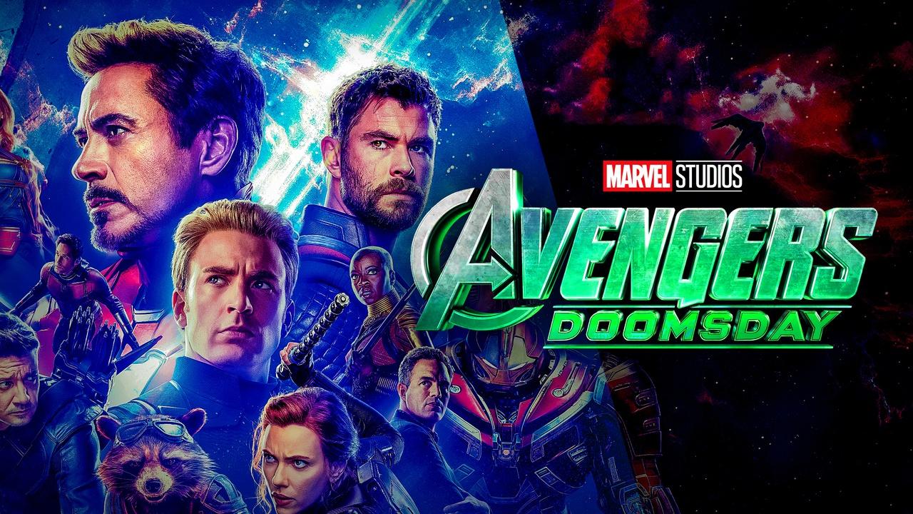 Avengers Doomsday heroes, logo