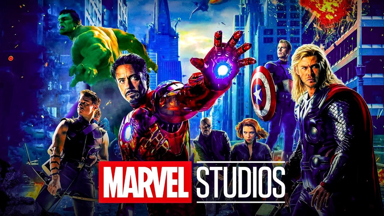Avengers movie poster, Marvel Studios logo