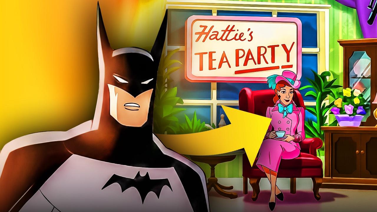 Batman and female version of the Mad Hatter.