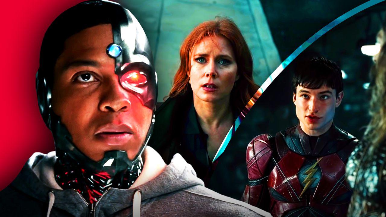 Cyborg, Lois Lane, The Flash in Justice League