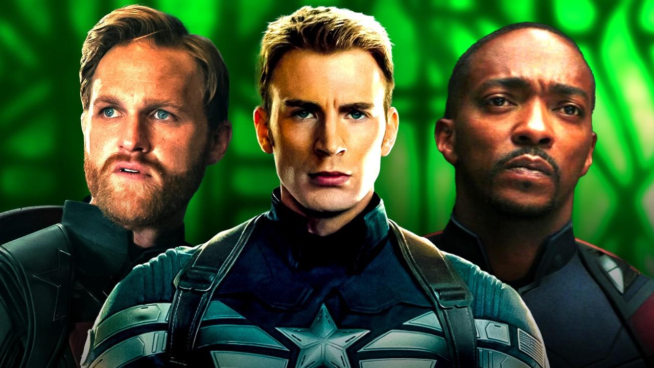 Sam Wilson, John Walker and Steve Rogers.