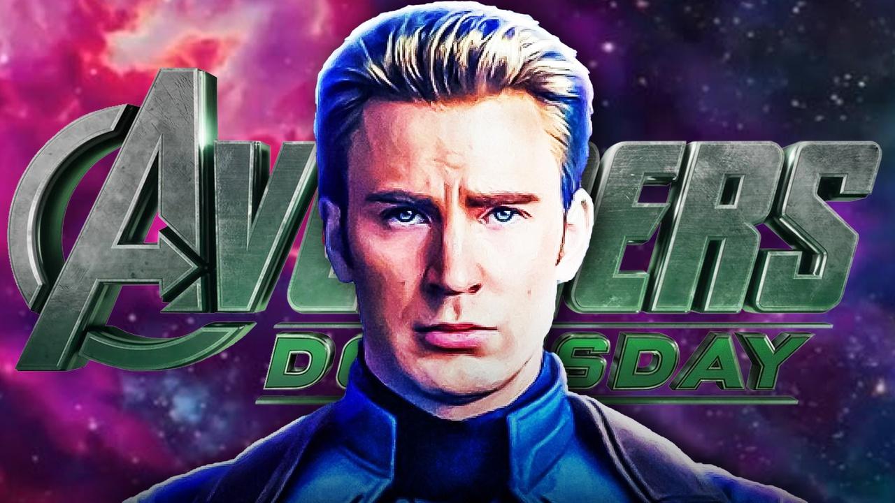 Chris Evans as Steve Rogers, Avengers Doomsday Logo