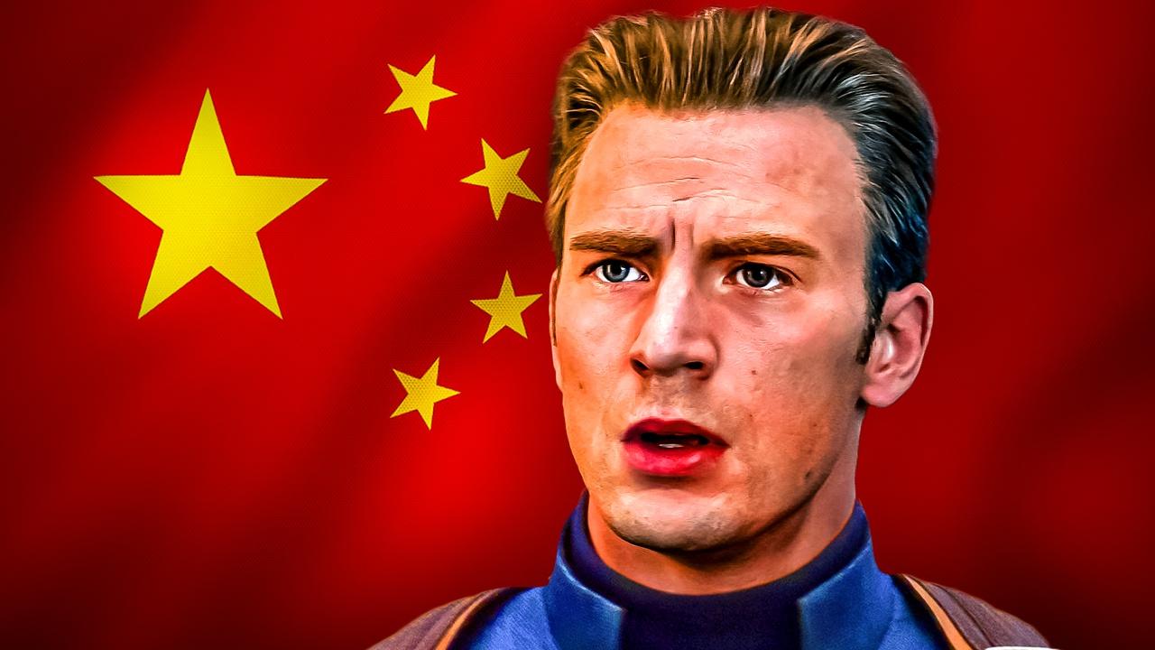 Captain America, China flag