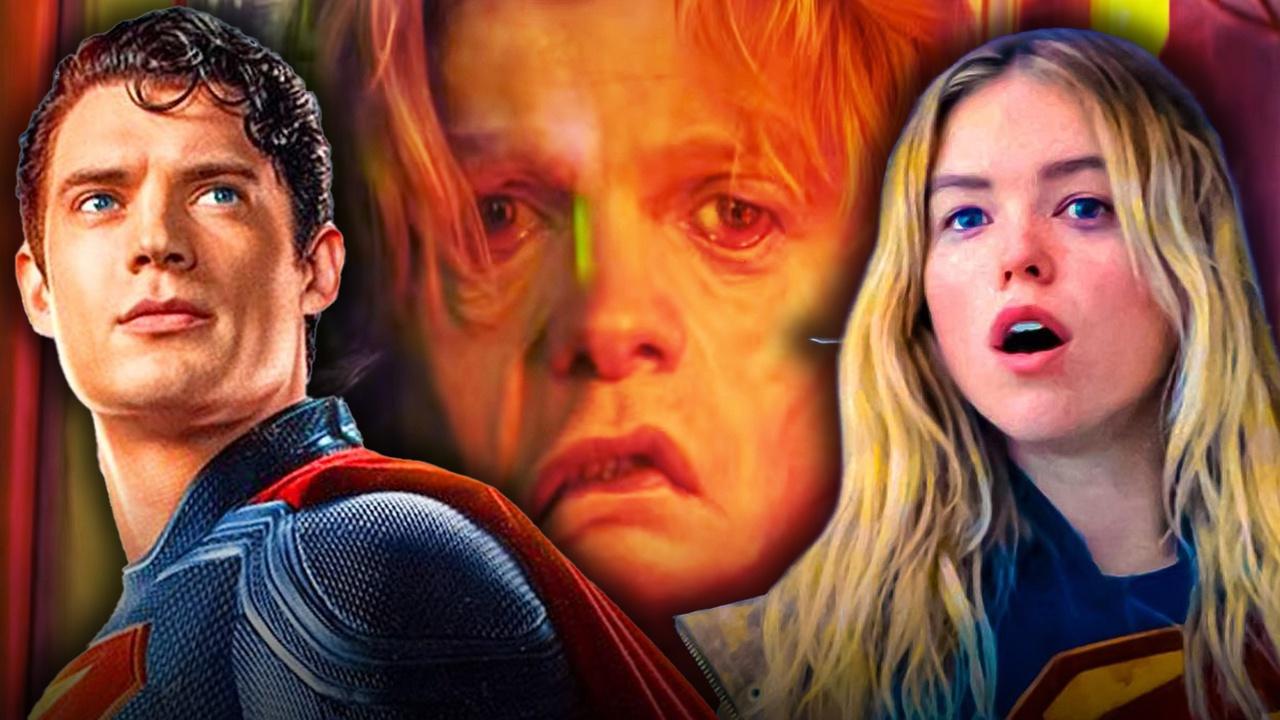 David Corenswet as Superman, Tom Rhys Harries as Clayface, Milly Alcock as Supergirl