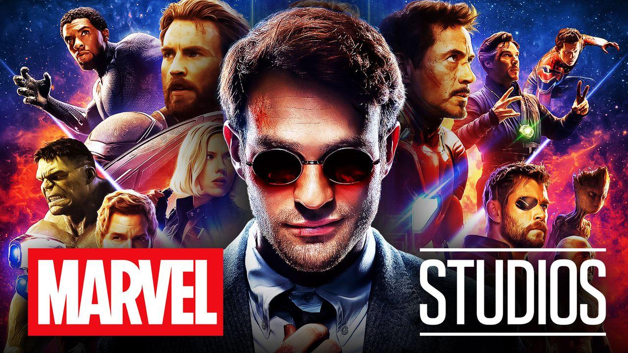 Charlie Cox as Matt Murdock, Marvel Studios logo