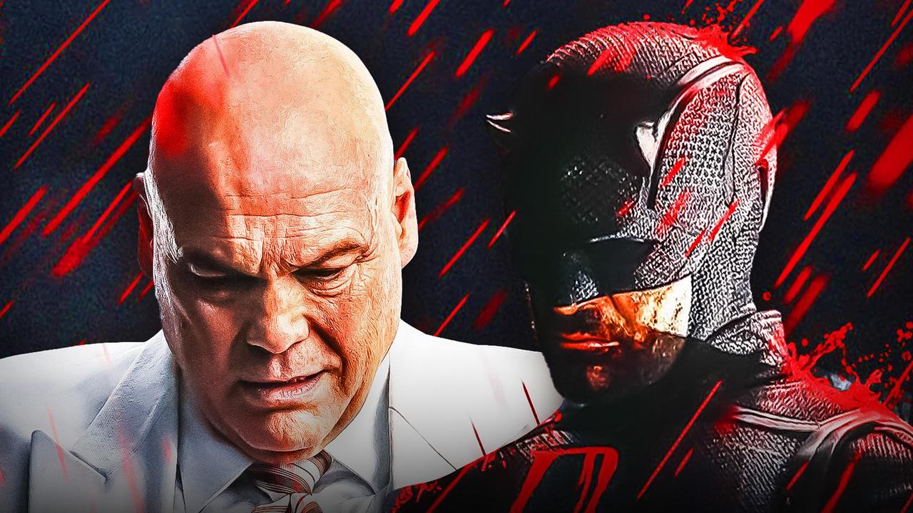 Kingpin and Daredevil in black suit