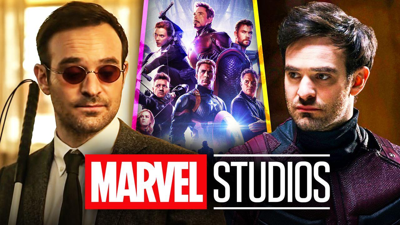 Charlie Cox as Daredevil, Marvel Studios logo