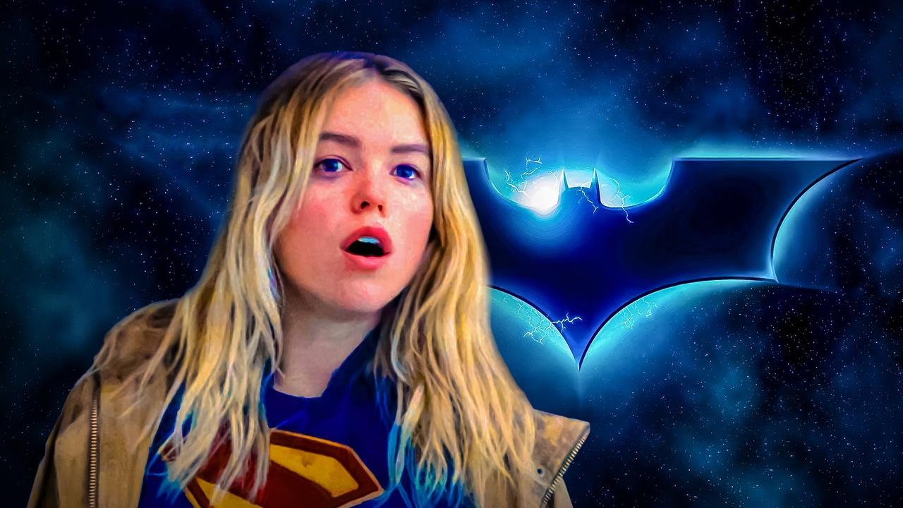 Supergirl and Batman symbol