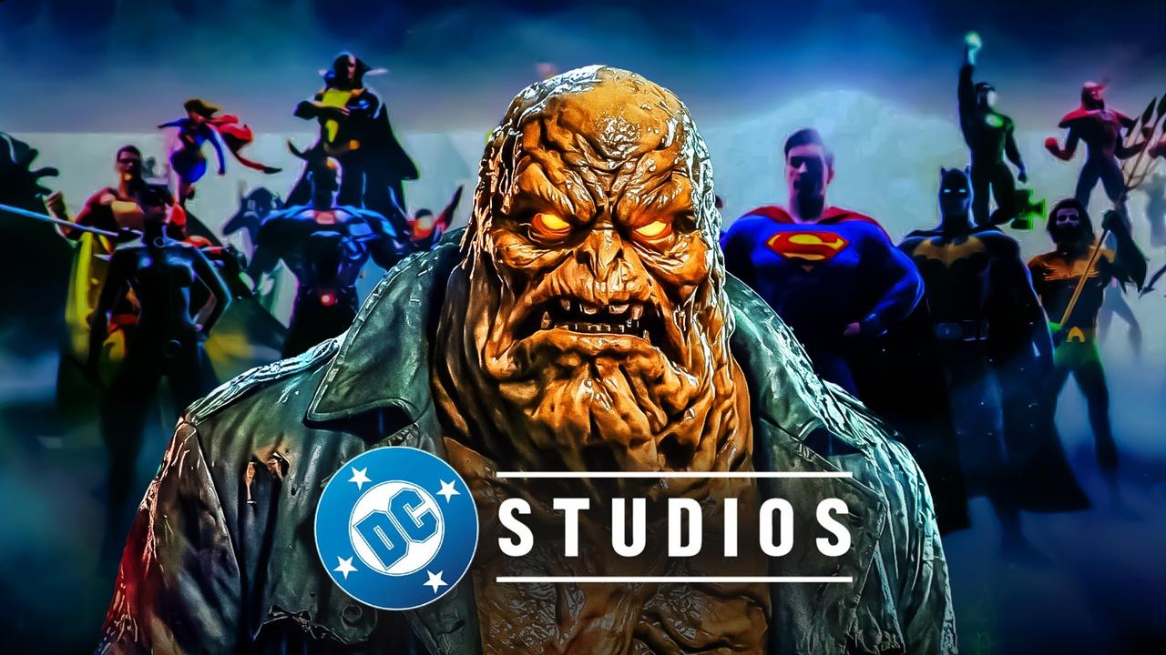 Clayface, DC superheroes, DC Studios logo