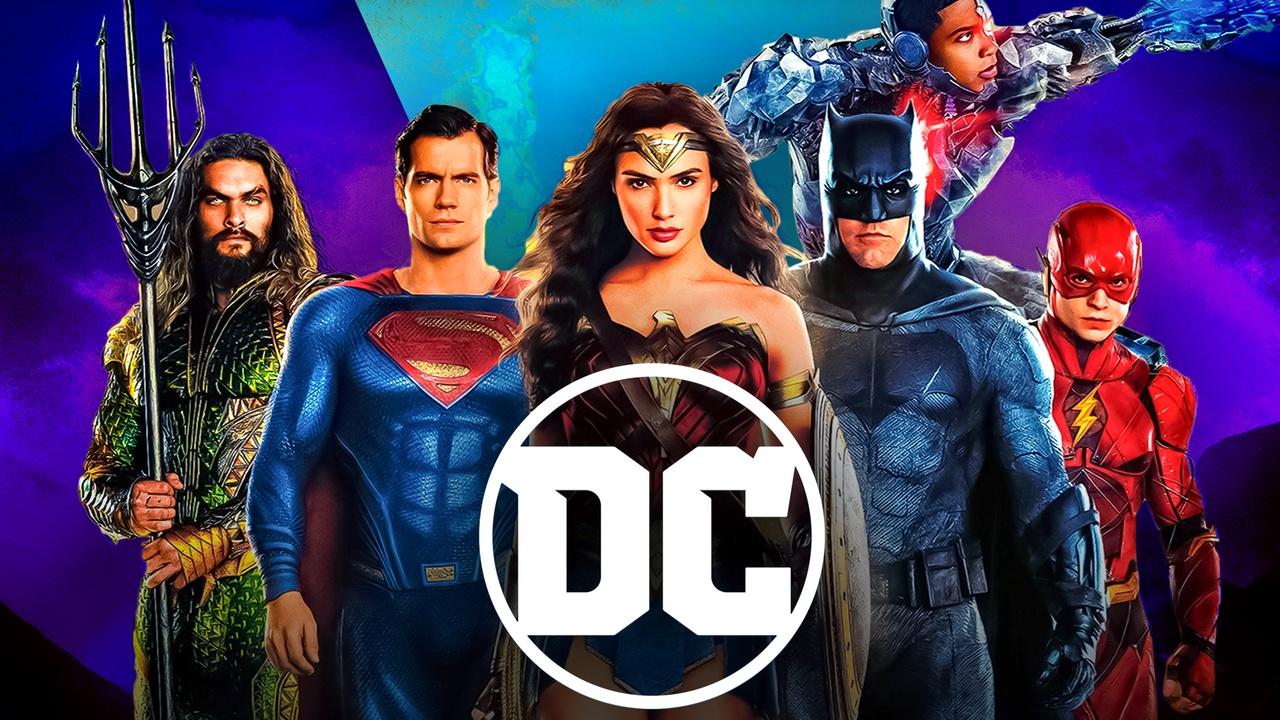 DCEU main movie superheroes, DC logo