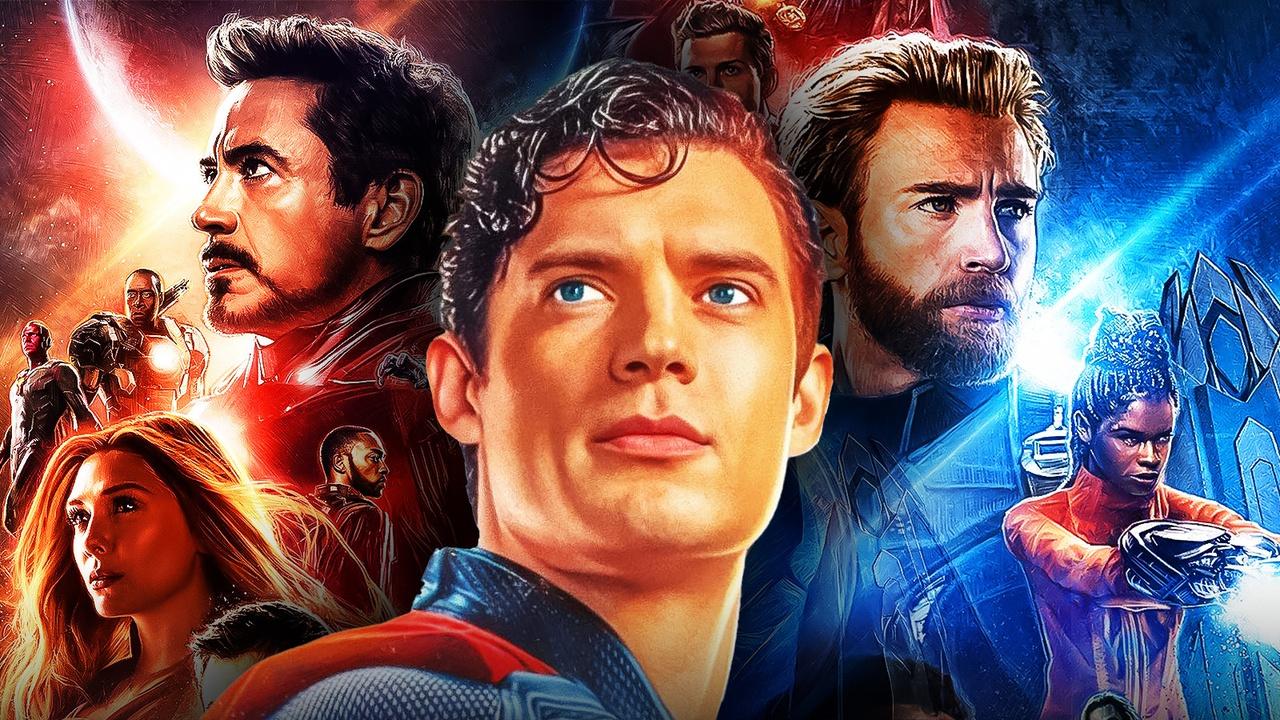 David Corenswet's Superman with Marvel heroes