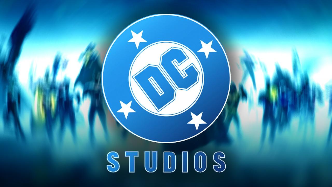 DC Studios logo, Justice League background