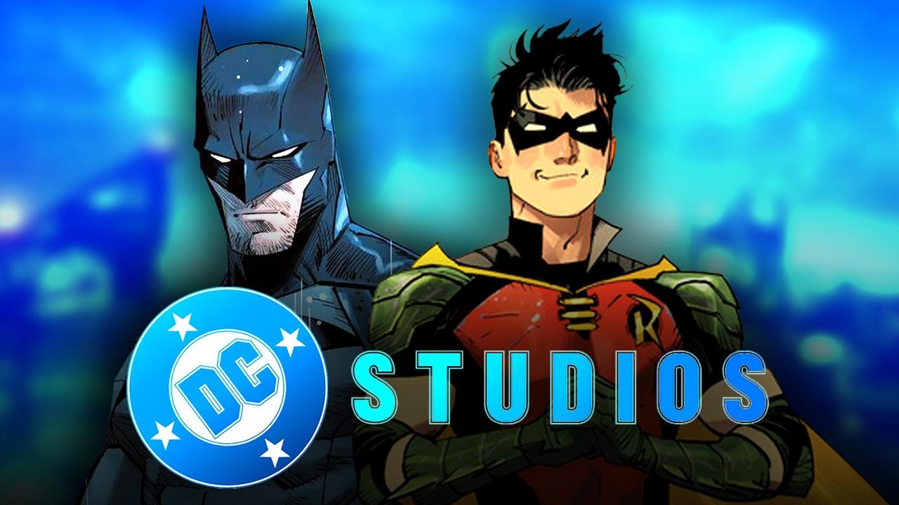 Batman, Robin, DC Studios logo